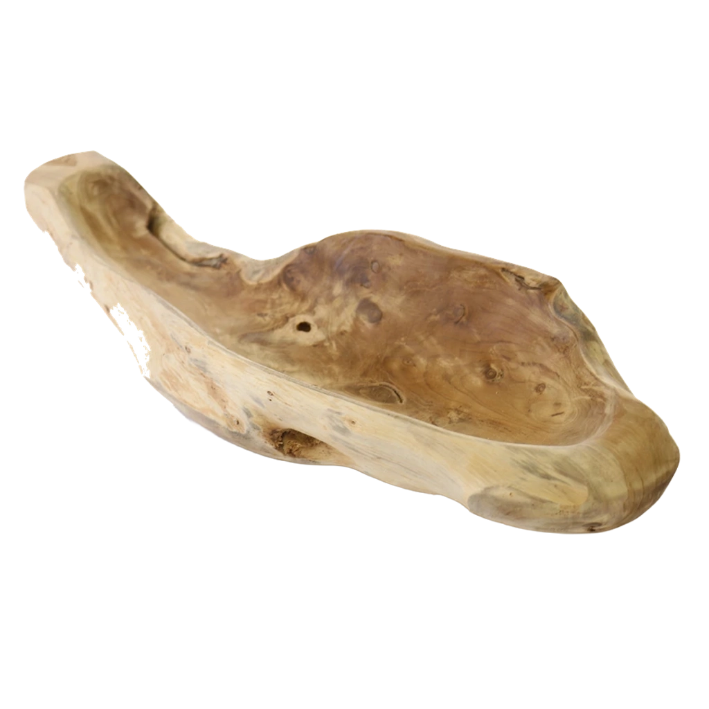 Wurzelholzschale Classic Länglich