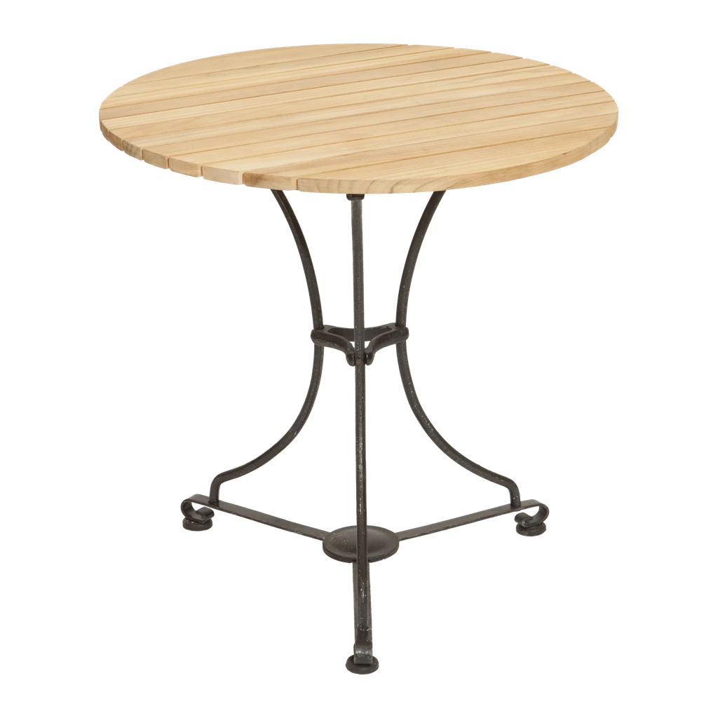 Tisch Viva Teak & Eisen. Rund