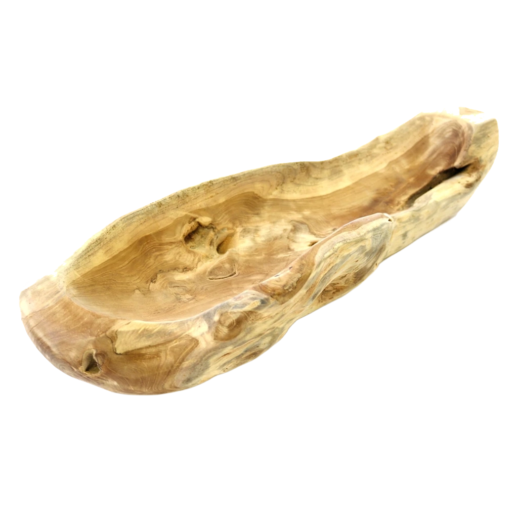 Wurzelholzschale Classic Länglich